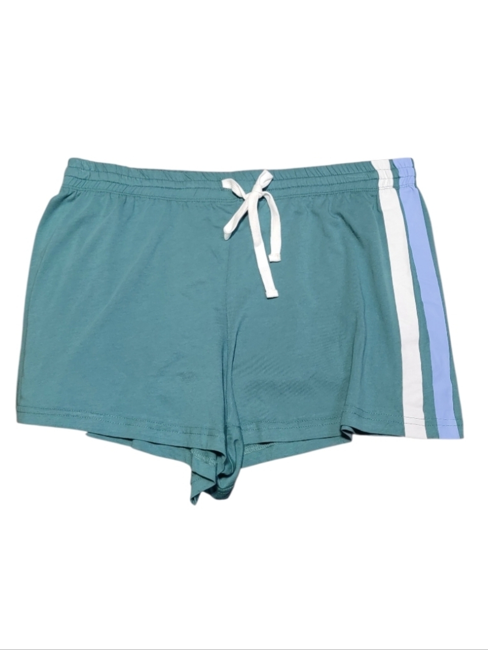 PJ SALVAGE Teal Green Side Stripe Lounge Shorts